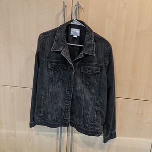 Old Navy Black Washed Jean Jacket